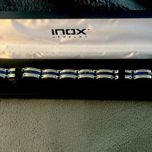 Blue & stainless steel bracelet
